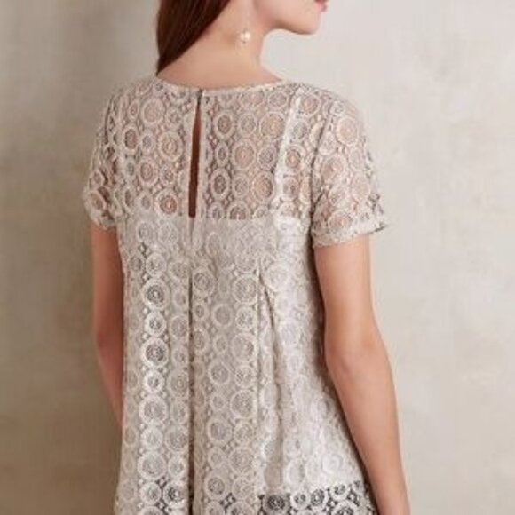 NWT Anthropologie Akemi + Kin Gold Party Blouse  L - Picture 3 of 12